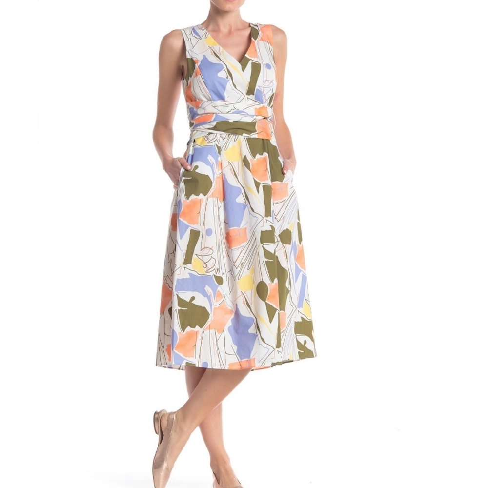 Lafayette 148 Aillen Tie Waist Dress